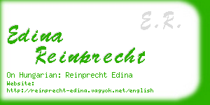 edina reinprecht business card